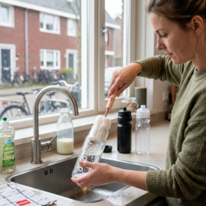 Flessenborstel voor flessen en vazen